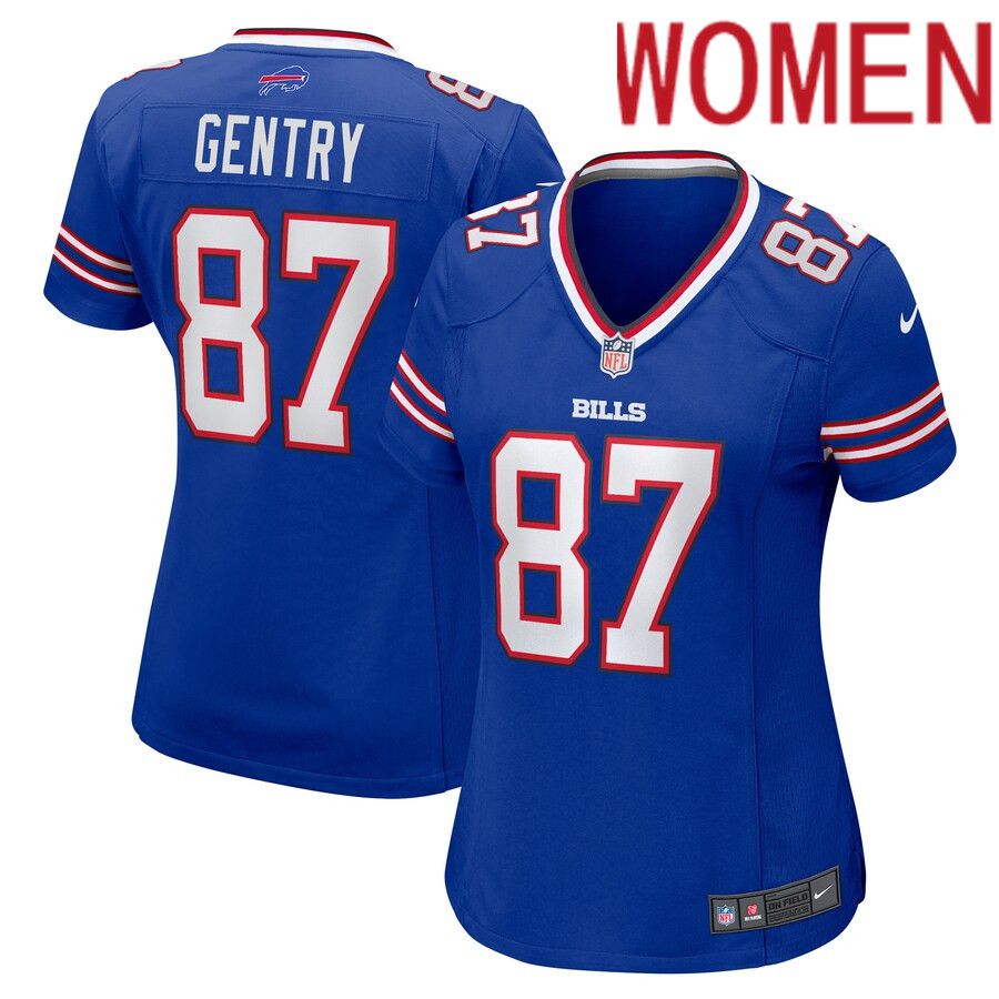 Women Buffalo Bills 87 Tanner Gentry Nike Royal Game NFL Jersey